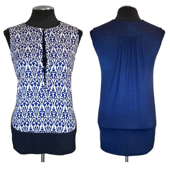 Collective Concepts – Sleeveless Stretch Button Ikat Top - Stitch Fix - Small - Picture 1 of 10